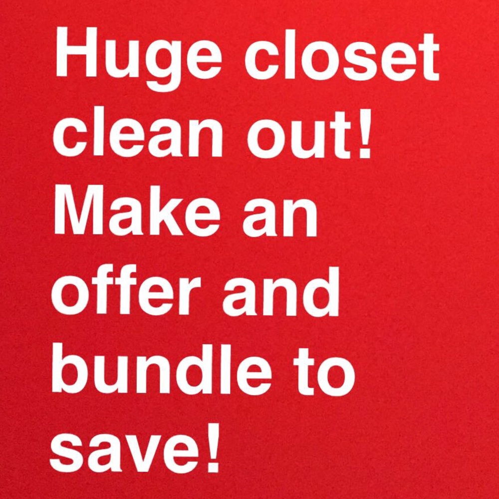 Huge closet clean out! Everything must go!